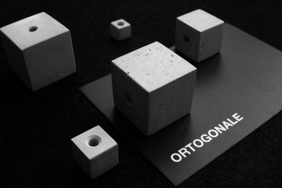 Modular Concrete Necklace by ORTOGONALE
