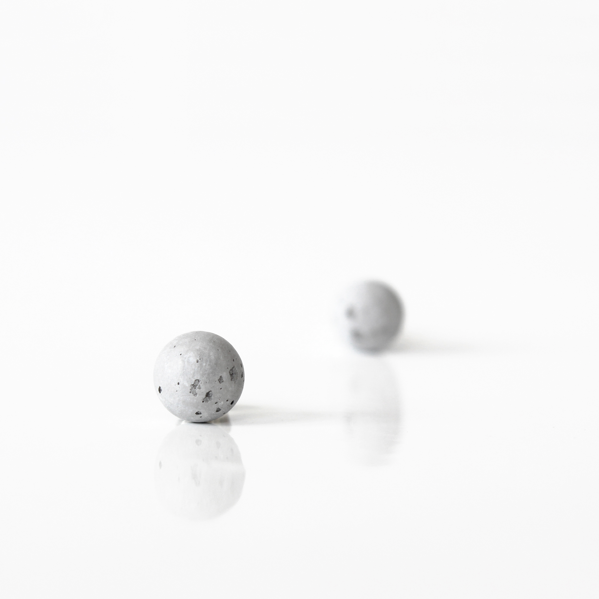 concrete earrings SFERA by ORTOGONALE modern concrete earrings SFERA by ORTOGONALE