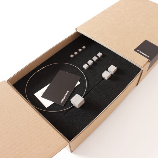 Concrete Jewellery, Modular Concrete Necklace by ORTOGONALE