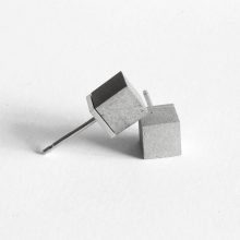 concrete earrings CUBO by ORTOGONALE