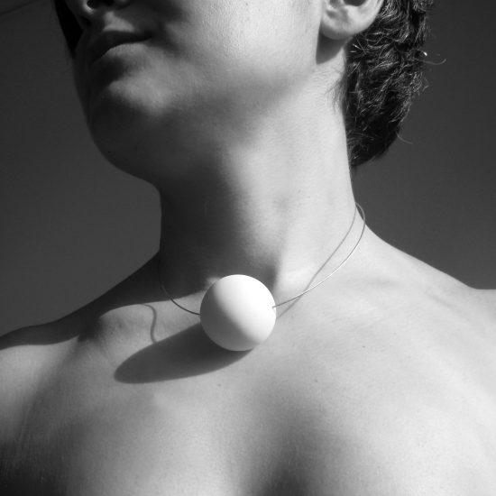 Modern sphere necklace TERRA.