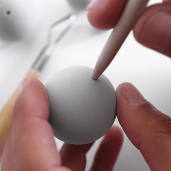porcelain necklace PLUTONE | Design Studio Mondocubo / ORTOGONALE