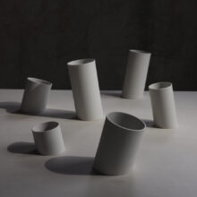 modern vase made of porcelain by ORTOGONALE modern vase made of porcelain by ORTOGONALE