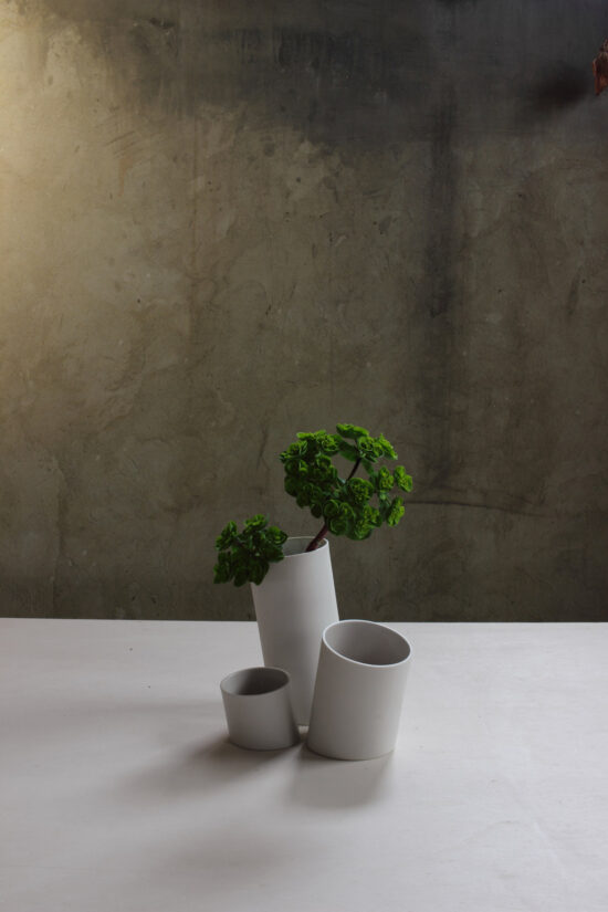 modern design vase made of porcelain by ORTOGONALE modern design vase made of porcelain by ORTOGONALE