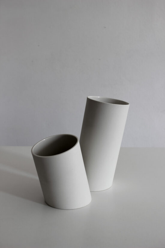 modern design vase made of porcelain by ORTOGONALE modern design vase made of porcelain by ORTOGONALE