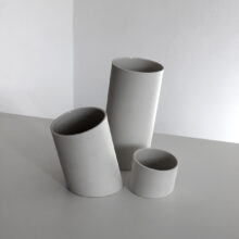 modern vase made of porcelain by ORTOGONALE modern vase made of porcelain by ORTOGONALE