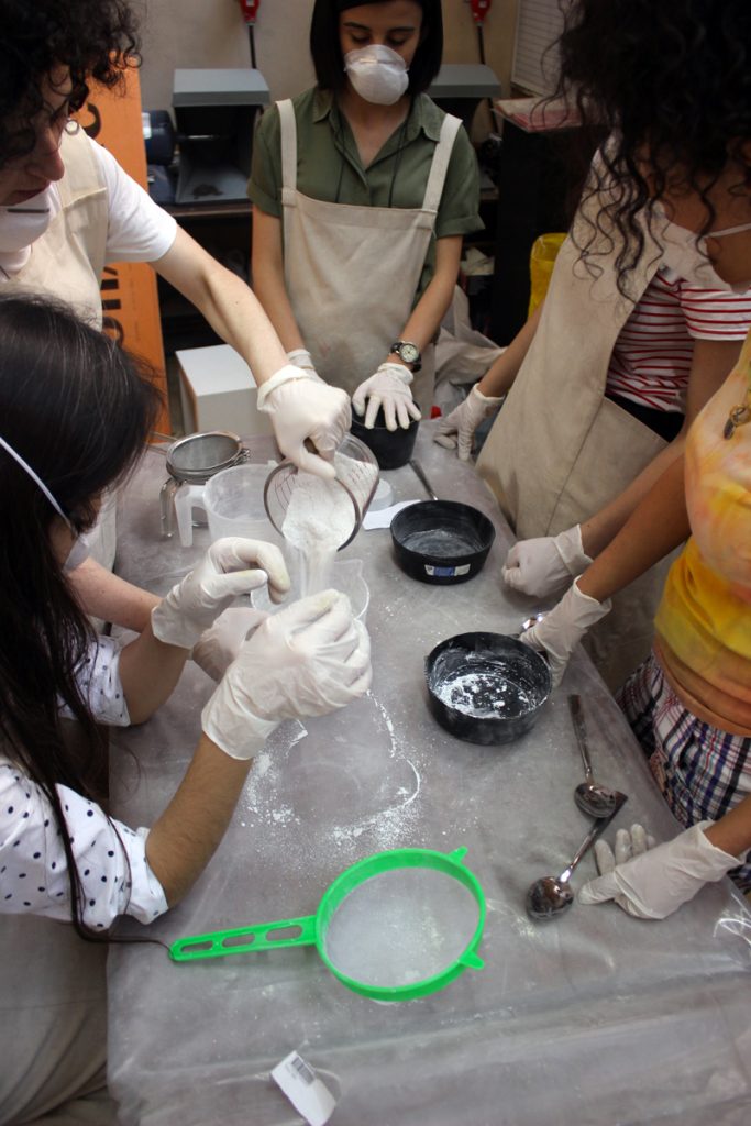 concrete jewellery workshop
