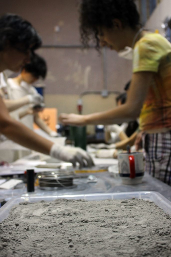 concrete in jewellery workshop by ORTOGONALE