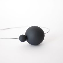 contemporary design jewelry, necklace URANO black. contemporary design jewelry, necklace URANO black.