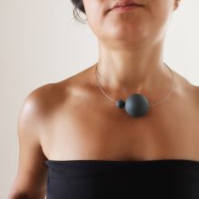 contemporary design jewelry, necklace URANO black contemporary design jewelry, necklace URANO black