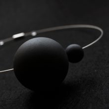 contemporary design jewelry, necklace URANO black contemporary design jewelry, necklace URANO black