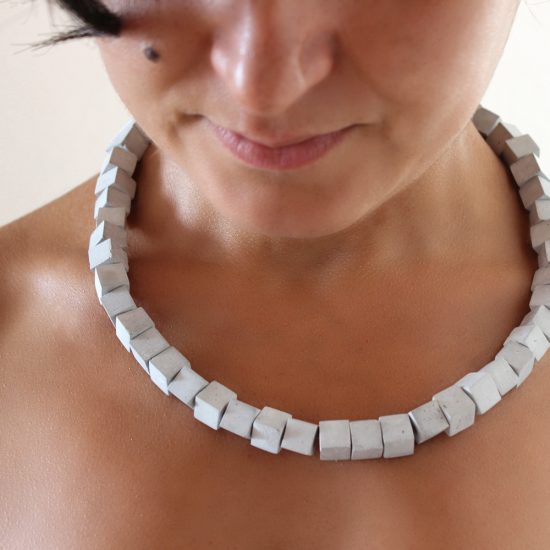 Concrete jewelry by ORTOGONALE. Necklace, chain mod. CLCNN50