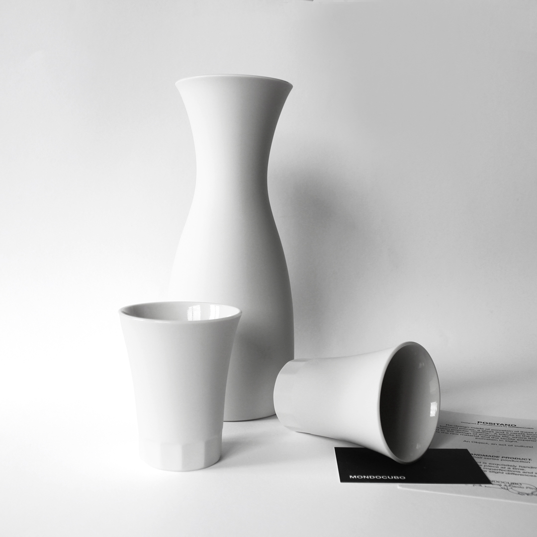 Modern design tableware POSITANO set carafe & cups. Modern design tableware POSITANO set carafe & cups.