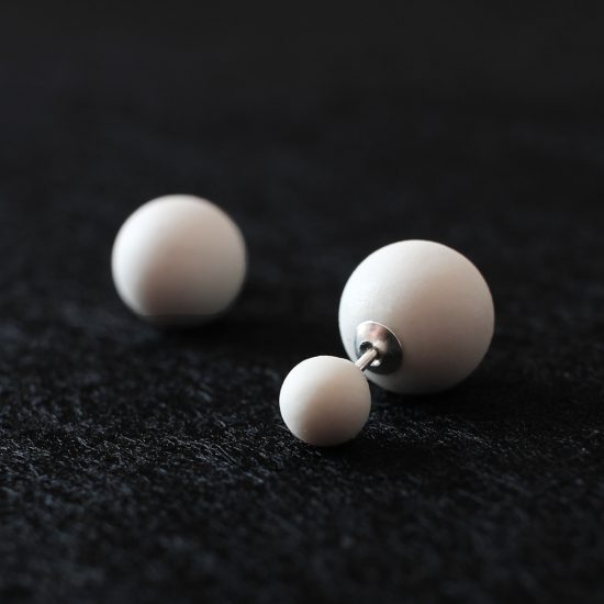 Modern Double Face Earrings by ORTOGONALE
