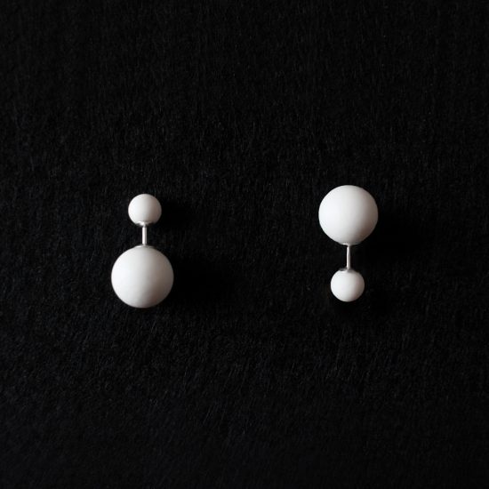 Modern Double Face Earrings by ORTOGONALE