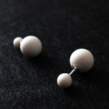 Modern Double Face Earrings by ORTOGONALE