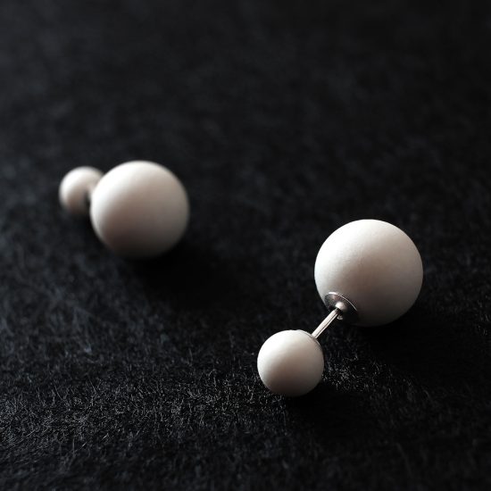 Modern Double Face Earrings by ORTOGONALE