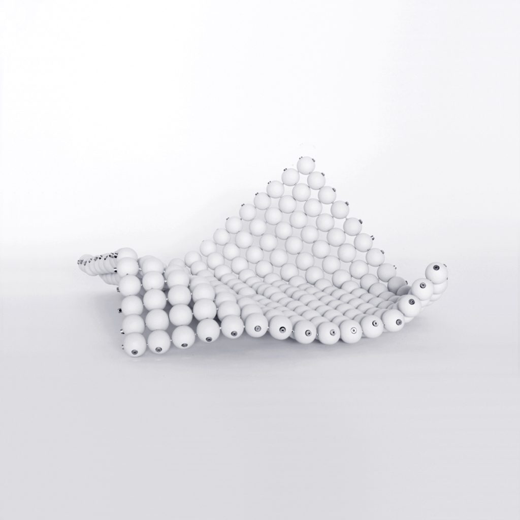 Il Pallottoliere | flexible modular porcelain centerpiece by ORTOGONALE