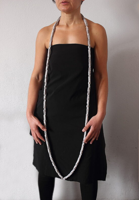 Long concrete necklace by ORTOGONALE Long concrete necklace by ORTOGONALE