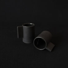 Black stoneware mezcal shot cups Black stoneware mezcal shot cups
