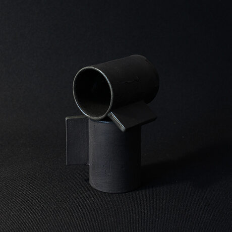 Black stoneware mezcal shot cups Black stoneware mezcal shot cups